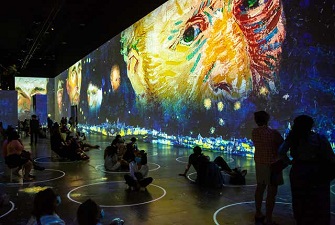 創意展廳，梵高畫展，梵高展臺